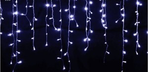 SOPLE KURTYNA 300 LED ZEWNĘTRZNE BIAŁY ZIMNY FLASH