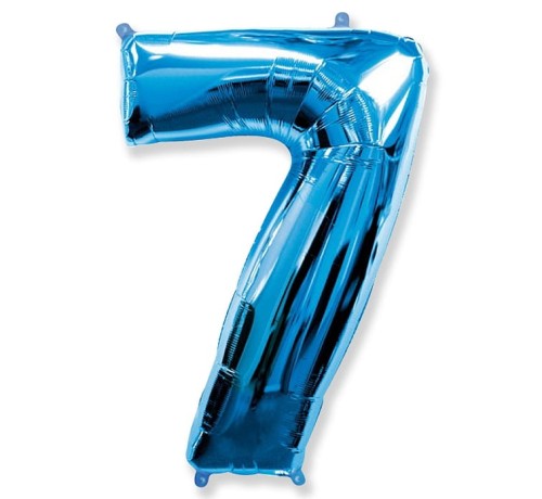 balon cyfra 7