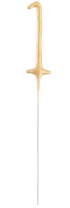 ZIMNE OGNIE ZŁOTA CYFRA 1 17CM
