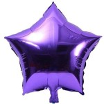 BALON FOLIOWY GWIAZDA 18" FIOLETOWA