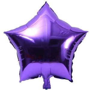 BALON FOLIOWY GWIAZDA 18" FIOLETOWA