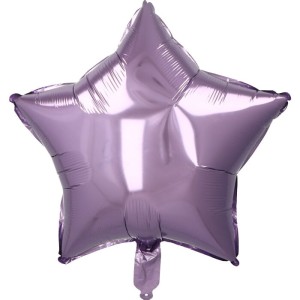 BALON FOLIOWY GWIAZDA 18" JASNY FIOLET