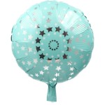 BALON 18" W GWIAZDKI MIĘTOWY