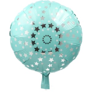 BALON 18" W GWIAZDKI MIĘTOWY