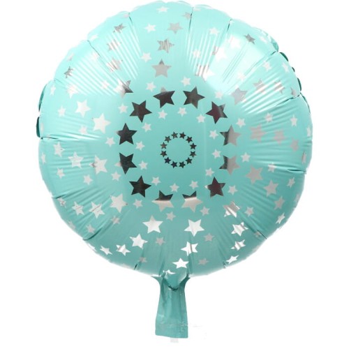 balon miętowy w gwiazdki