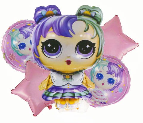 zestaw balonów laleczka lol