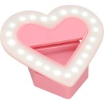 LAMPA DO SELFIE RING LIGHT NA TELEFON SERCE RÓŻOWE