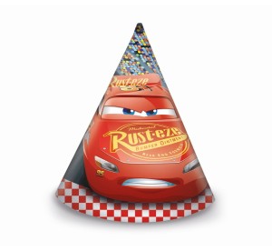 CZAPECZKI PAPIEROWE CARS 3 AUTA 6SZT