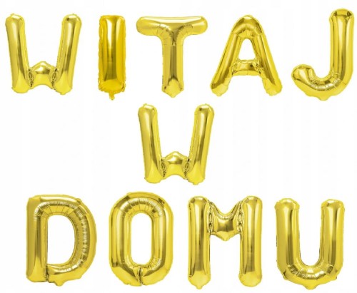zestaw balonów witaj w domu