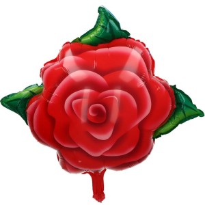 BALON FOLIOWY 18" RÓŻA NA WALENTYNKI