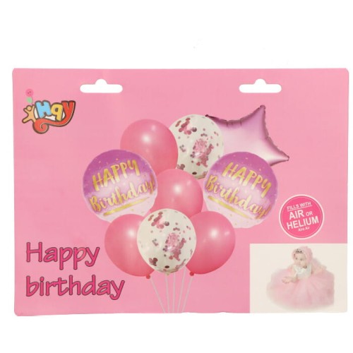 balony zestaw happy birthday