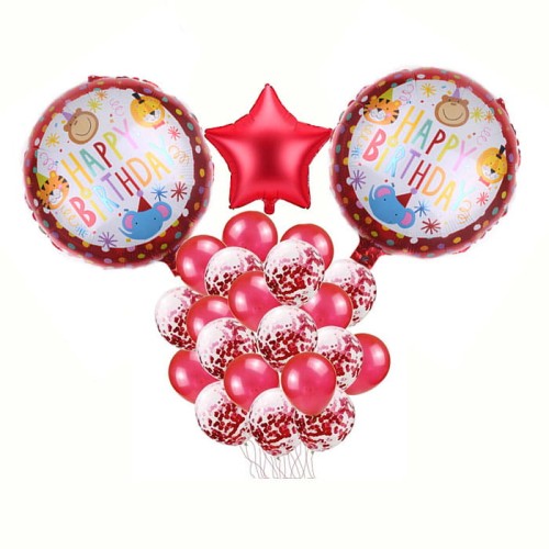 zestaw balonów happy birthday