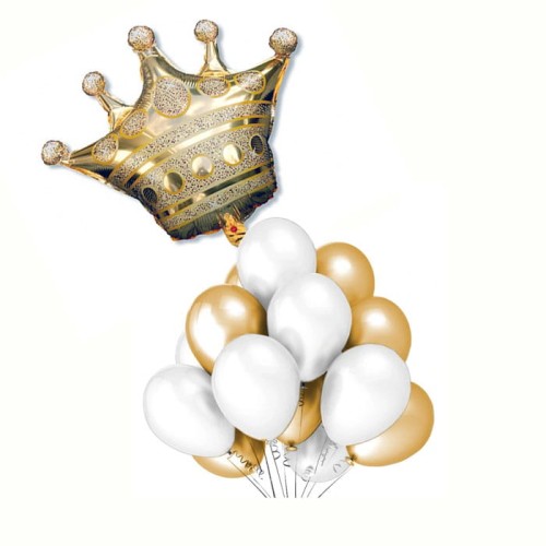 balony zestaw korona