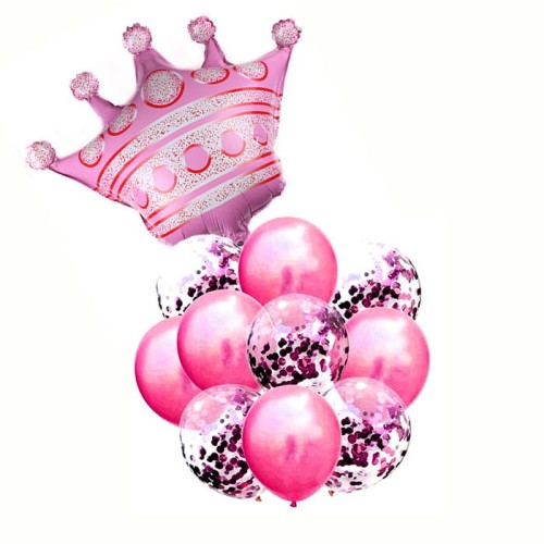 balony zestaw z koroną