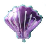 BALON MUSZELKA FIOLETOWA 51x54,5CM