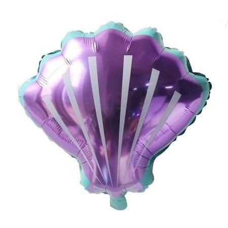 balon muszelka fioletowa