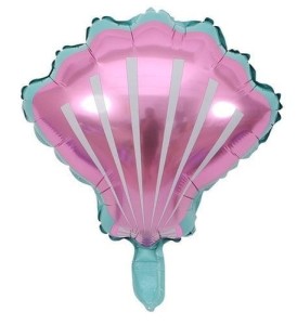 BALON FOLIOWY MUSZELKA RÓŻOWA 51x54,5CM