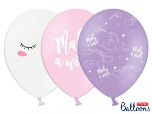 BALONY 30CM JEDNOROŻEC MIX