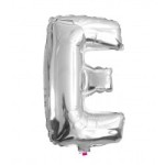 BALON 40CM LITERKA SREBRNA E