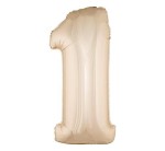 BALON 100CM CYFRA RÓŻOWE ZŁOTO 1