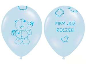 BALONY 12" MAM JUŻ ROCZEK NIEBIESKIE 100SZT