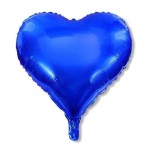 BALON FOLIOWY SERCE GRANATOWE 18"