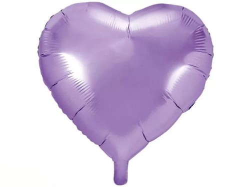 BALON SERCE FIOLETOWE MATOWE