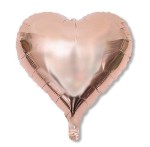 BALON SERCE GOLD ROSE 3 SZT 25CM