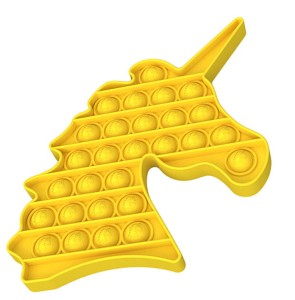 ZABAWKA SENSORYCZNA PUSH POP BUBBLE FIDGET UNICORN ZÓŁTY