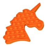 ZABAWKA SENSORYCZNA PUSH POP BUBBLE FIDGET UNICORN POMARAŃCZ