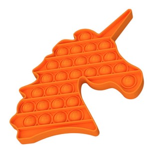 ZABAWKA SENSORYCZNA PUSH POP BUBBLE FIDGET UNICORN POMARAŃCZ
