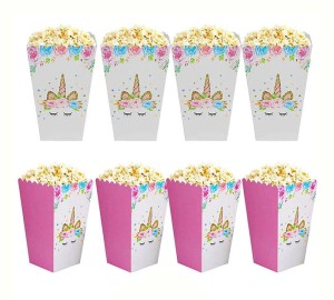 PUDEŁKO NA POPCORN JEDNOROŻEC ŚPIĄCY UNICORN 6SZT