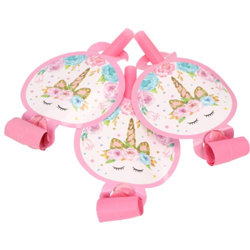 gwizdki trąbki urodzinowe jednorożec