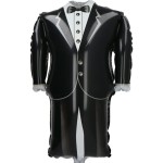 BALON GARNITUR SMOKING NA ŚLUB WESELE 78x59CM