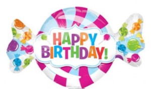 BALON 18" CUKIEREK HAPPY BIRTHDAY