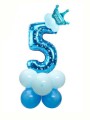 zestaw balony 14szt cyfra 5