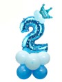 zestaw balony 14szt cyfra 2