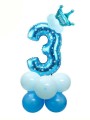 zestaw balony 14szt cyfra 3