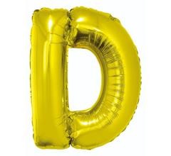 BALON 40 CM LITERKA ZŁOTA D