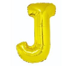 BALON LITERA ZŁOTA J