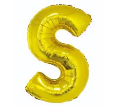 BALON ZŁOTA LITERA S