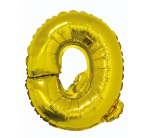 BALON 40 CM LITERKA ZŁOTA Q
