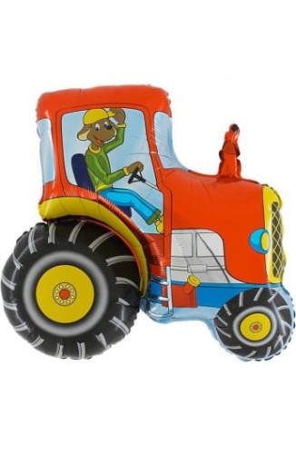 BALON 24" TRAKTOR CZERWONy