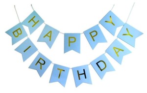 GIRLANDA NIEBIESKA HAPPY BIRTHDAY 1,9M