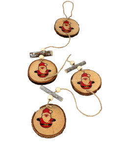 ZAWIESZKA DREWANIANA MIKOŁAJ NA BOŻE NARODZENIE 