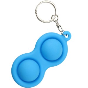 SIMPLE DIMPLE PUSH POP ZABAWKA BRELOK NIEBIESKI