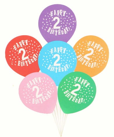 BALONY NA 2 URODZINY