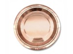 TALERZYKI PAPIEROWE GOLD ROSE 18CM 6SZT