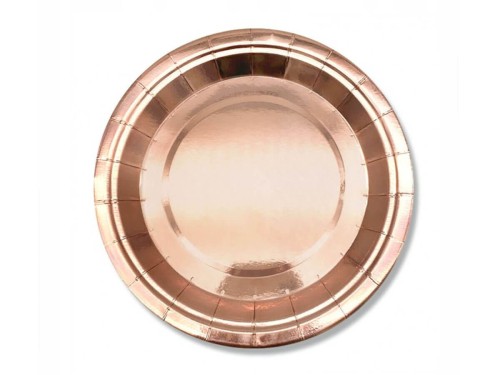 talerzyki papierowe gold rose