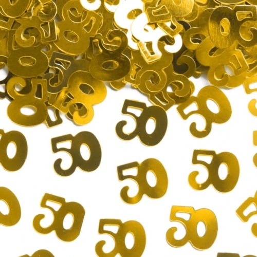 konfetti 50 złote